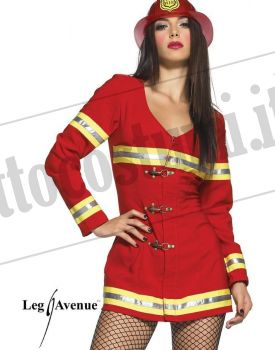 Costume vigilessa del fuoco RED HOT FIREFIGHTER